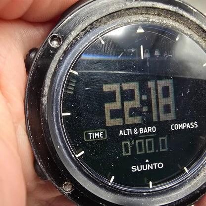 Suunto Core Watch Men 50mm Black Digital Alti Baro Compass Round PARTS13