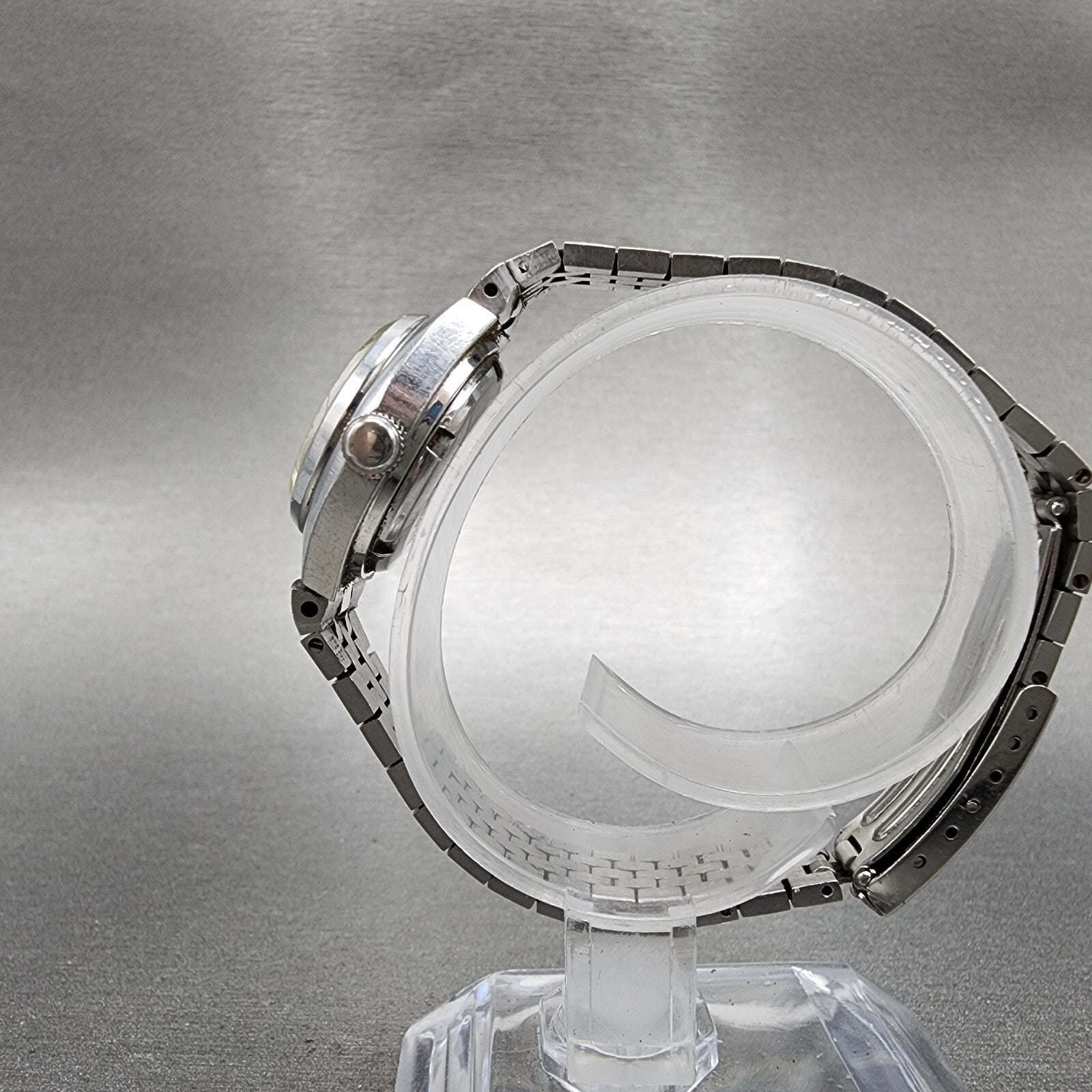 Seiko Automatic Watch Women 25mm Silver Dial Silver Tone Daydate Runs READ!!!!!!6