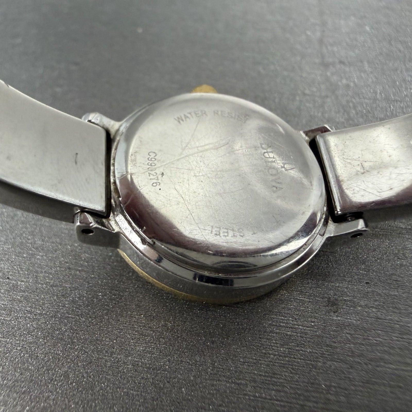 Bulova Watch Women 21mm White Dial Two Tone Crystal Bezel 98X000 New Battery9