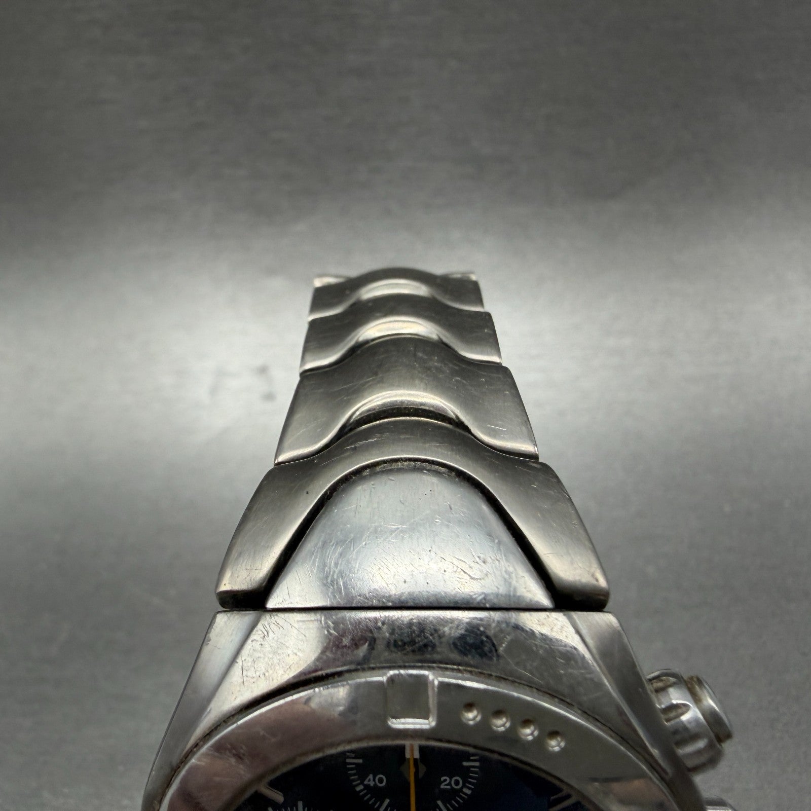 Seiko MX Chronograph Watch Men 40mm Black Dial Titanium Date 7T62-0A40 New Batt4