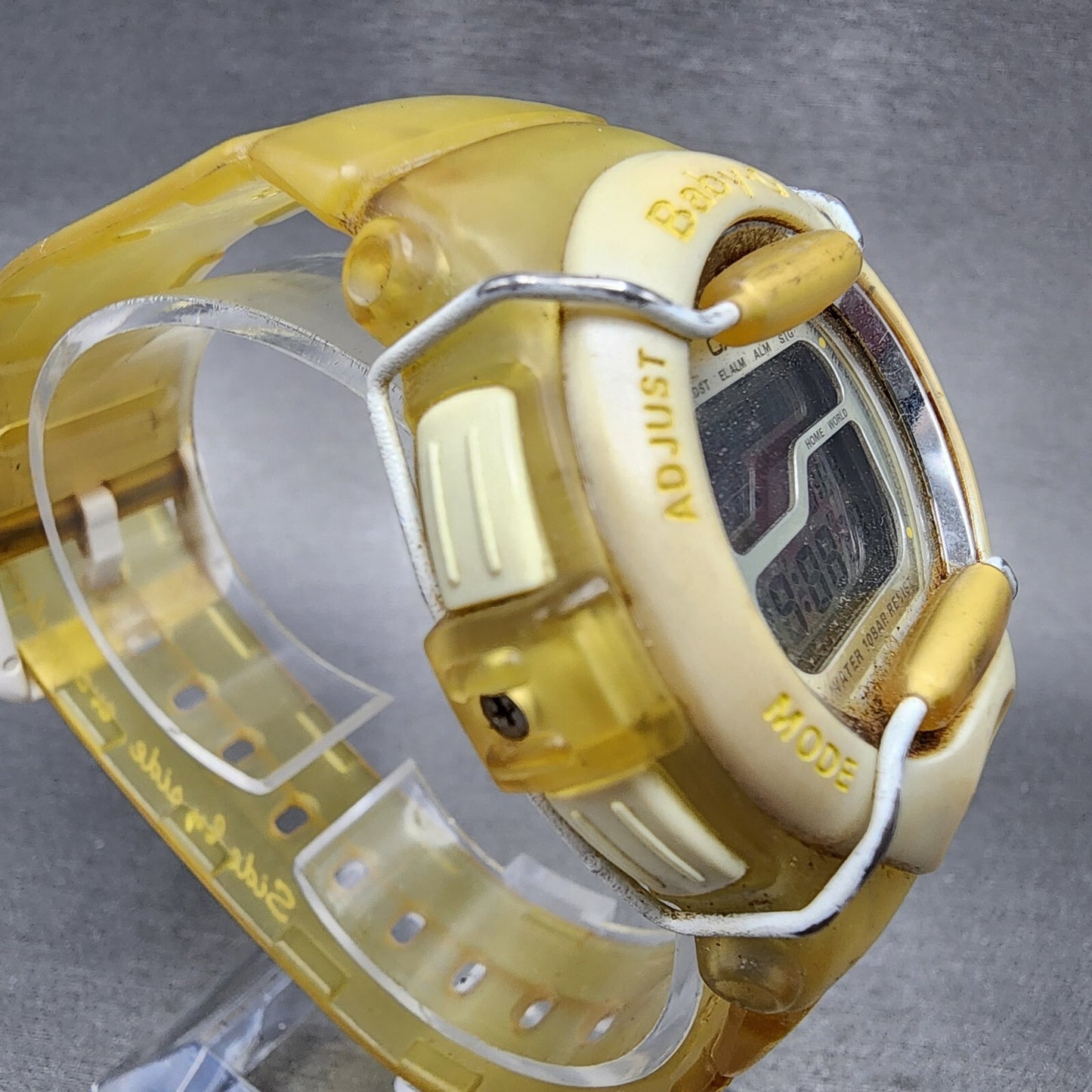 Casio BabyG BGT110 Watch Women 39mm Digital Clear Case Round New Battery3