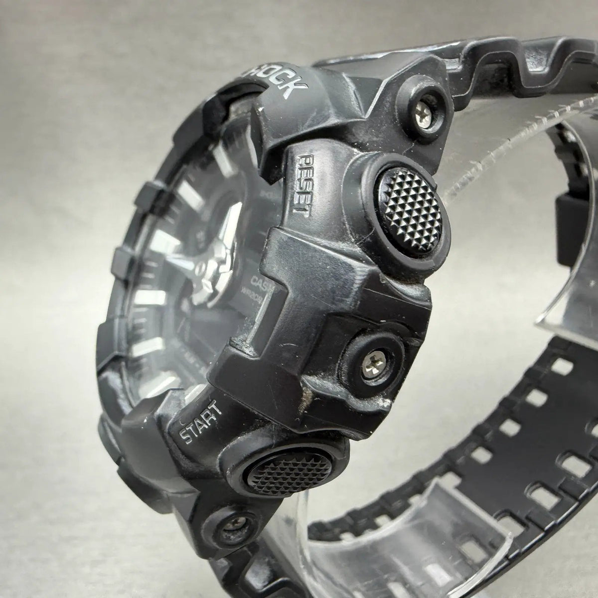 Casio G-Shock GA-700 Watch Men 53mm Analog Digital Black Alarm Chrono New Batt L2