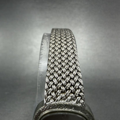 Cyma Watch Women 21mm Silver Dial Silver Tone Rectangle Mesh 706 New Battery4