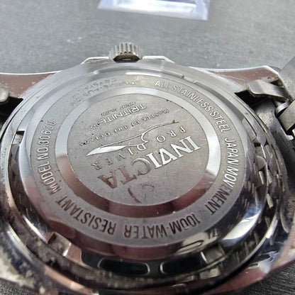 Invicta Pro Diver Watch Men 43mm Black Dial Silver Tone Date 30620 New Battery10