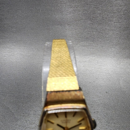 Citizen CQ Watch Women 20mm Champagne Dial Gold Tone Hexagon New Battery4