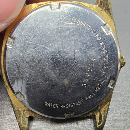 Seiko 6923 Quartz Movement Works Daydate W/ Dial Hands Case Vintage10