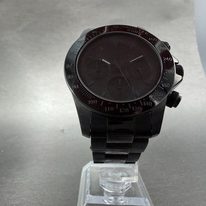 Dolce Segreto Chronograph Watch Men 39mm Black Dial Black Round New Battery5