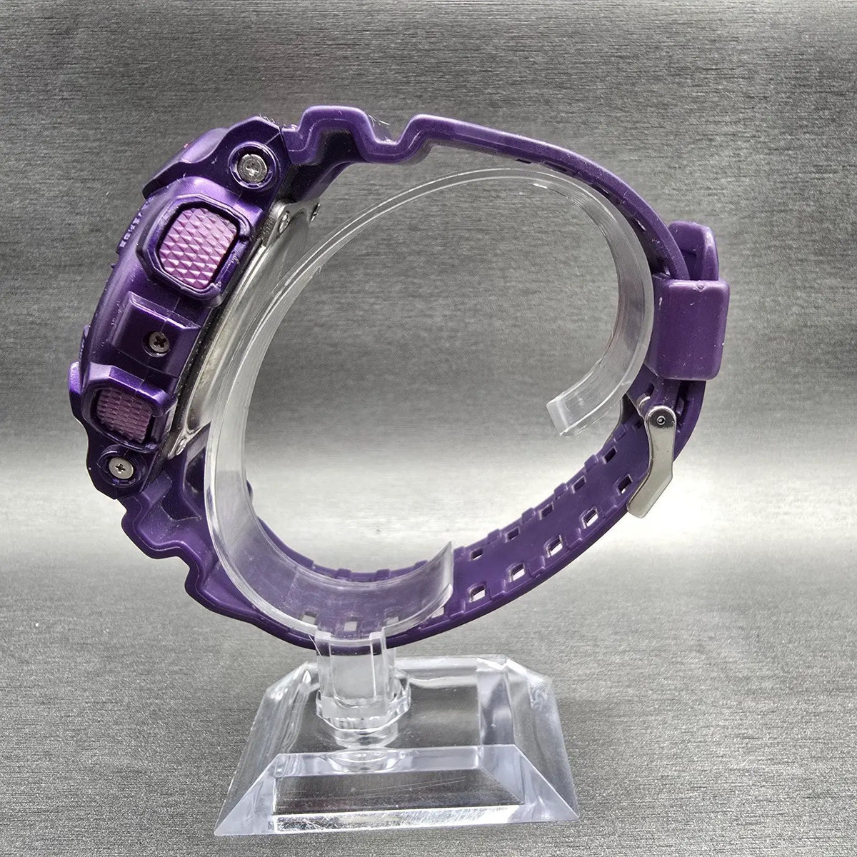Casio G-Shock GD-100SC Watch Men 51mm Pink Purple Alarm Crazy Colors New Battery6