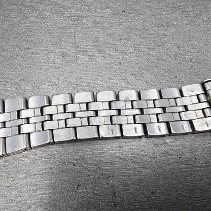 Seiko Bracelet 18mm Stainless Steel Two Tone Tri Folding Clasp VTG Japan 4A4K2C115