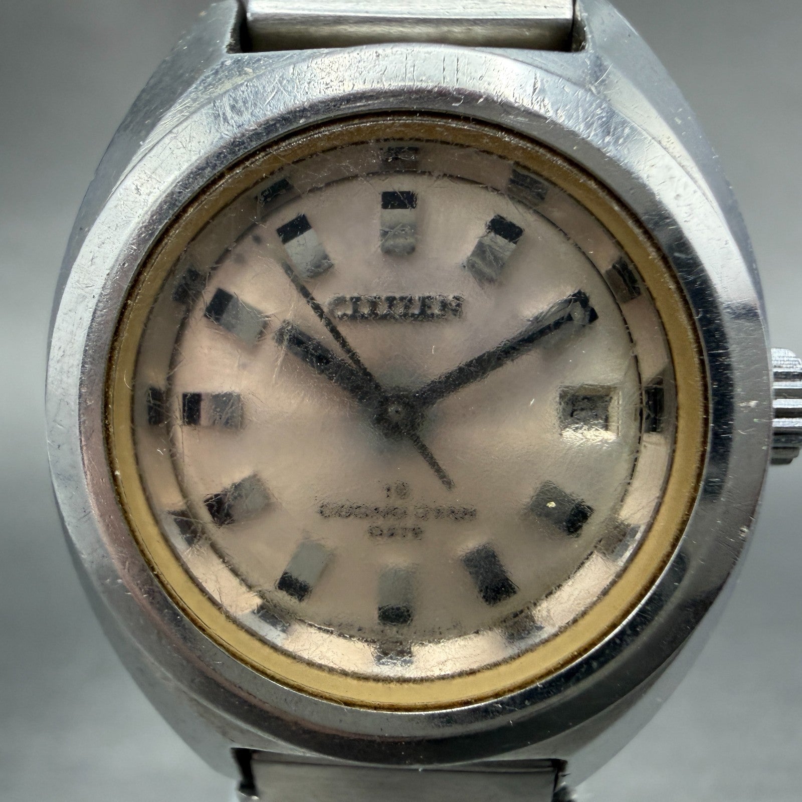 Citizen CosmoStar Watch Women 25mm Silver Dial Silver Tone Date Manual Runs VTG1