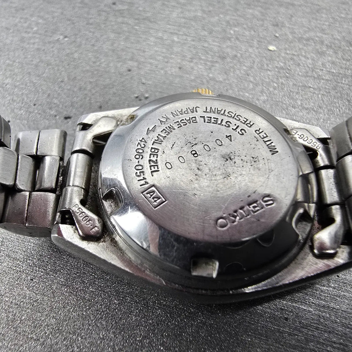 Seiko 5 Automatic Watch Women 24mm Silver Dial Two Tone Daydate 4206-0511 PARTS11