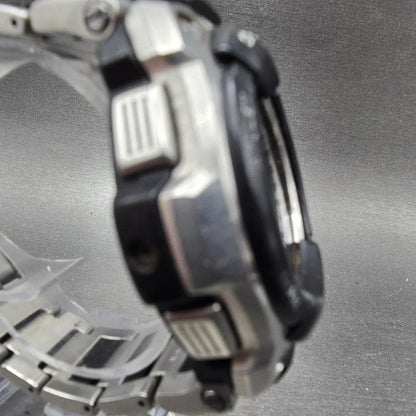 Casio G-Shock MTG-1200 Watch Men 47mm Black Dial Black Silver Date Round Works3