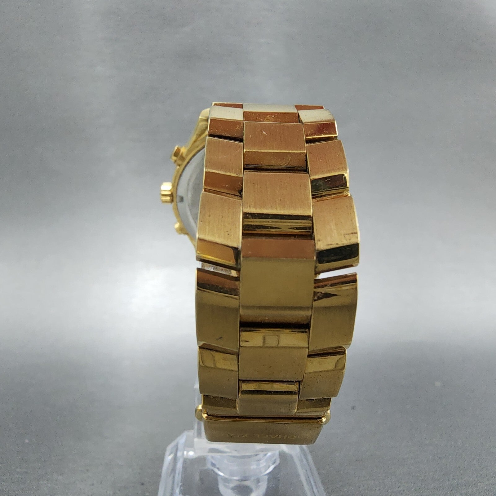 Michael Kors Briar Watch Women 40mm Black Dial Gold Tone Date Round New Battery7