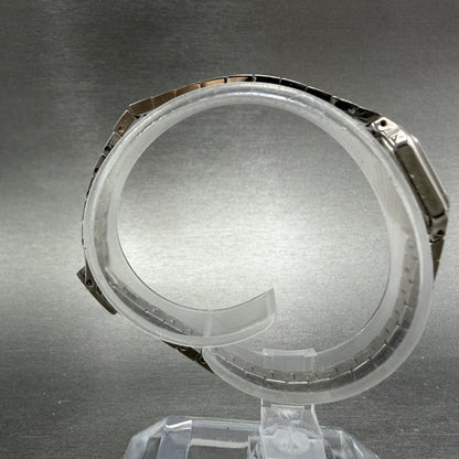 Citizen CQ Watch Women 13mm Silver Dial Silver Tone Rectangle New Battery ABCnjh8