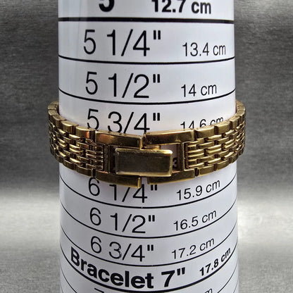 Seiko Watch Women 19mm White Dial Gold Tone Round V400-0368 New Battery9