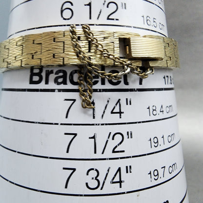 Jules Jurgenson Watch Women 25mm Gold Dial Gold Tone Manual Wind Runs READ!! VTG11