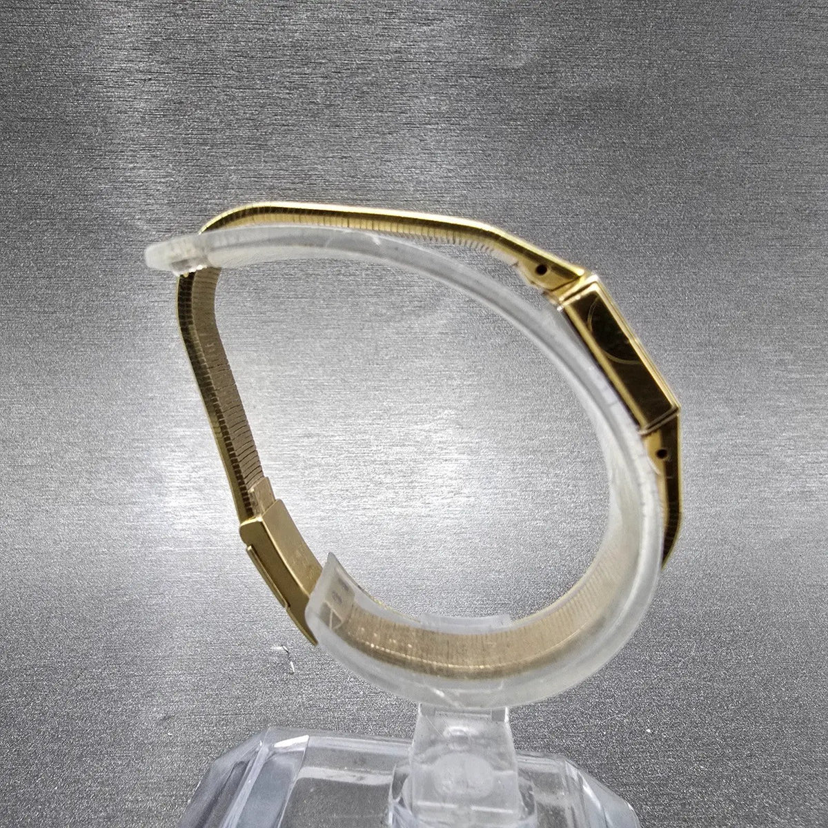 Seiko Lassale Watch Women 13mm White Dial Gold Hexagon Diamond 1E50-5039 PARTS9