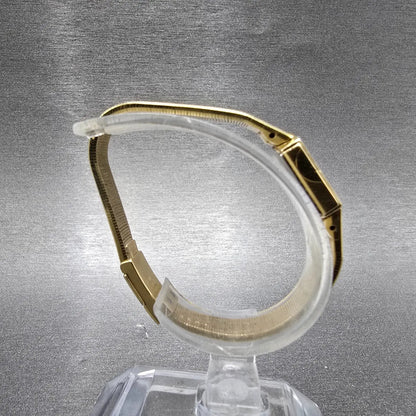 Seiko Lassale Watch Women 13mm White Dial Gold Hexagon Diamond 1E50-5039 PARTS9