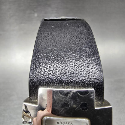 Silpada Tank Watch Women 25mm White Dial Silver Tone Rectangle New Battery4