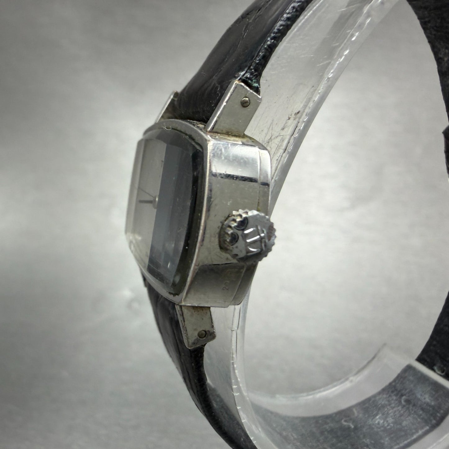 Tissot Sari Watch Women 24mm Silver Dial Silver Tone Rectangle Manual Wind PARTS3