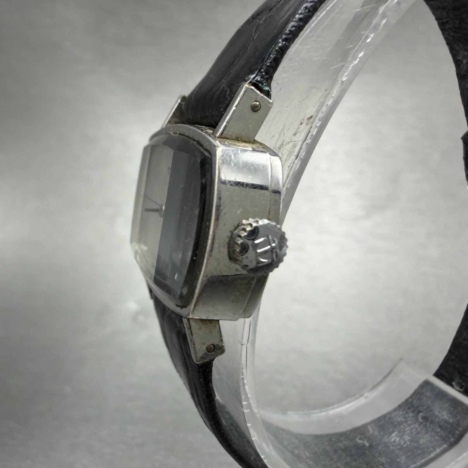 Tissot Sari Watch Women 24mm Silver Dial Silver Tone Rectangle Manual Wind PARTS3