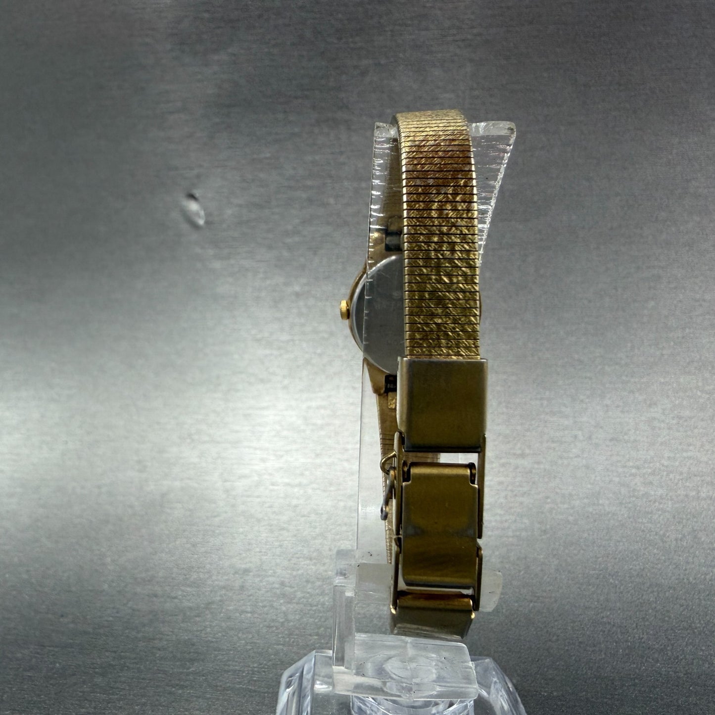 Seiko Watch Women 19mm Champagne Dial Gold Tone Round V401-1819 New Battery VTG7
