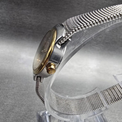 Skagen Watch Women 19mm Silver Dial Two Tone Round 502XSGS New Battery L2