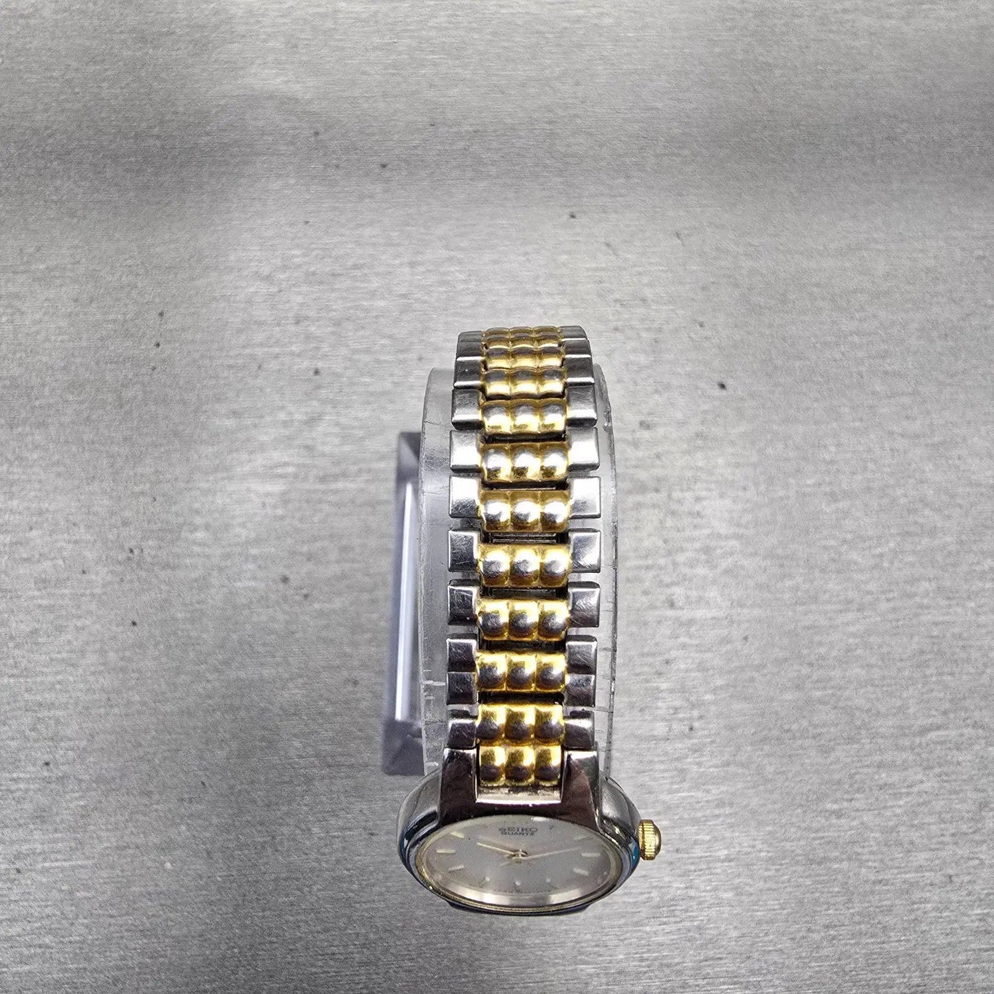 Seiko Watch Women 19mm Silver Dial Two Tone Round 1N00-1A49 New Battery Vintage4