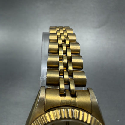 Invicta Watch Women 26mm Gold Dial Gold Tone Date Round New battery ABCD4