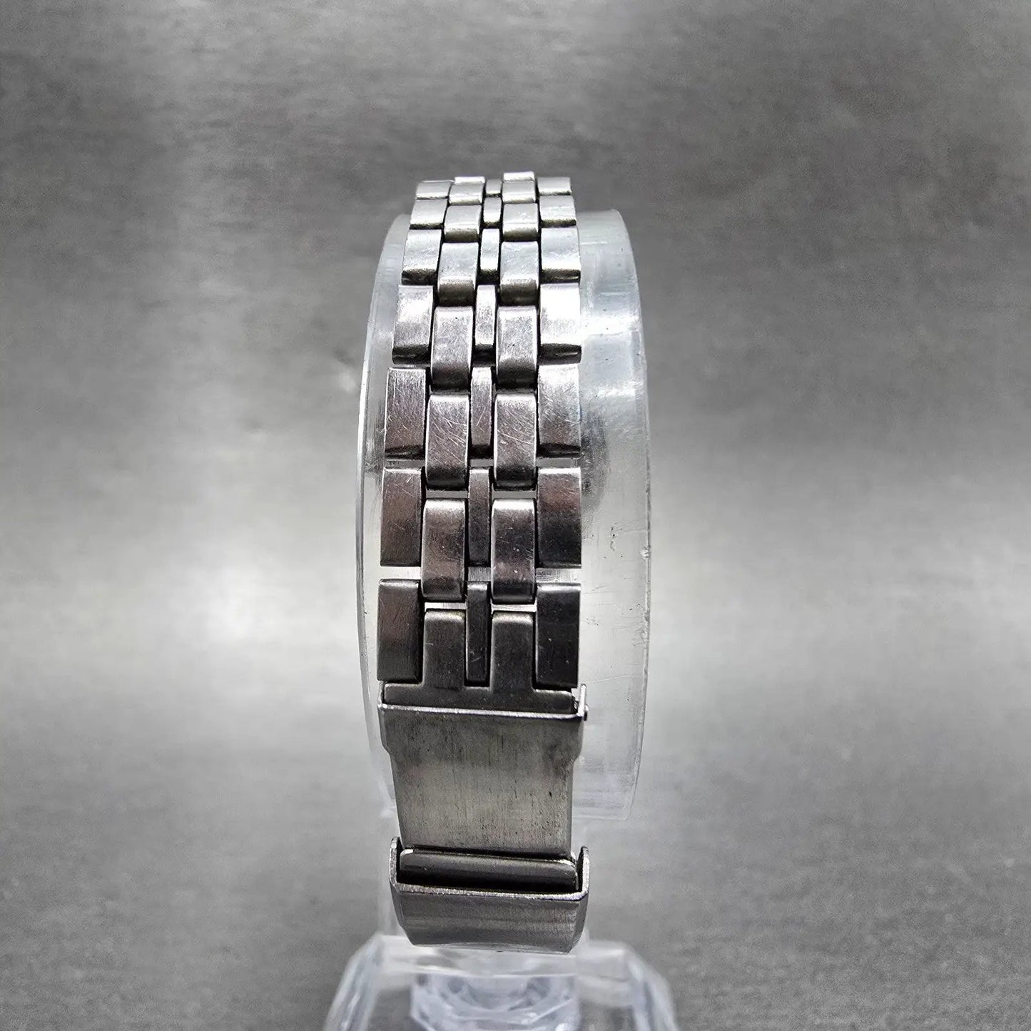 Seiko Automatic Watch Women 27mm Silver Dial Silver Tone Daydate 2206-0470 PARTS8