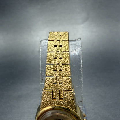Seiko Watch Women 18mm Champagne Dial Gold Tone Round 2C20-0209 New Battery4