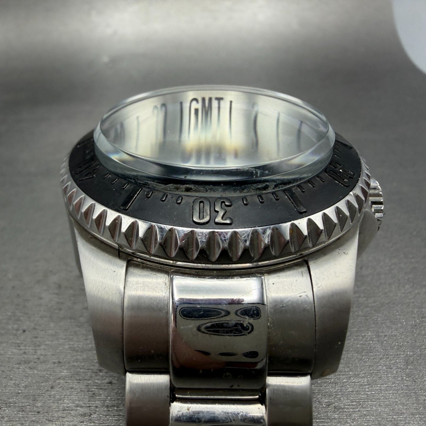 Invicta Reserve Hydromax GMT Watch Men 52mm Silver Dial Steel Date Round New Bat2