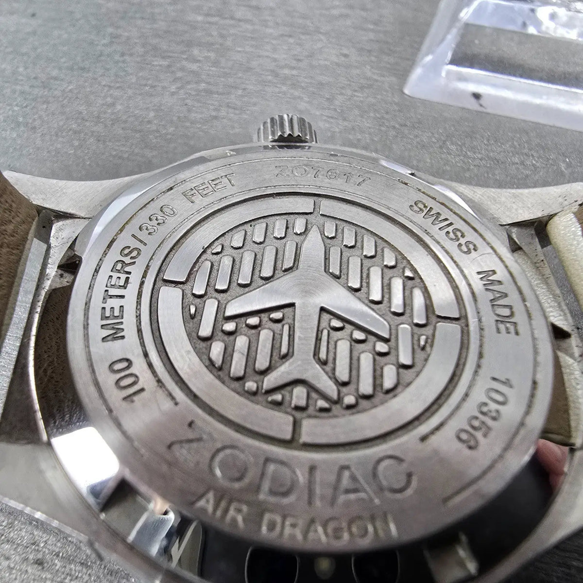 Zodiac Air Dragon Moonphase Watch Women 39mm MOP Dial Steel Crystal Bezel NewBat9