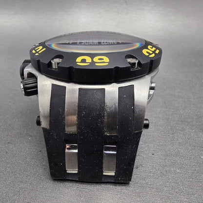 Invicta Reserve chronograph Dive Watch Men 51mm Black Dial Steel 0902 NewBattery4