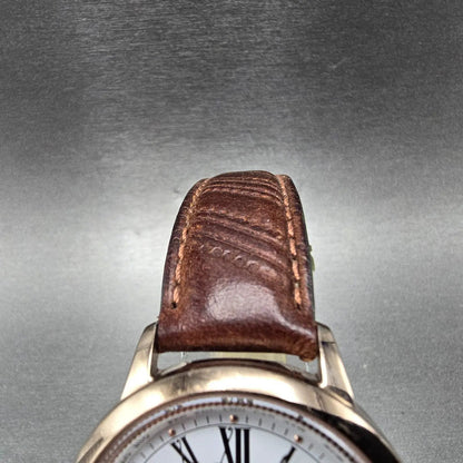 Citizen Eco-drive xC Watch Women 36mm White Dial Rose Gold Date Atomic Works4