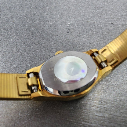 Citizen CQ Watch Women 16mm Black Dial Gold Tone Oval 3220S34054Z New Battery9