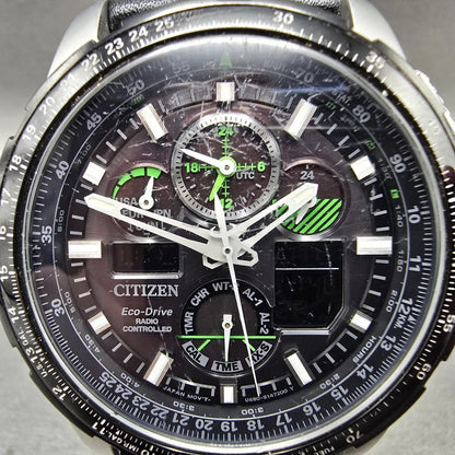 Citizen Promaster Skyhawk Watch Men 47mm Black Dial Steel A-T JY8051-08E Works2