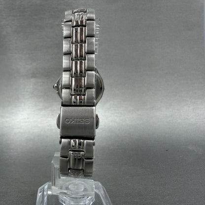 Seiko Coutura Watch Women 23mm Silver Dial Silver Tone 1n01-0le0 New Battery ABC7