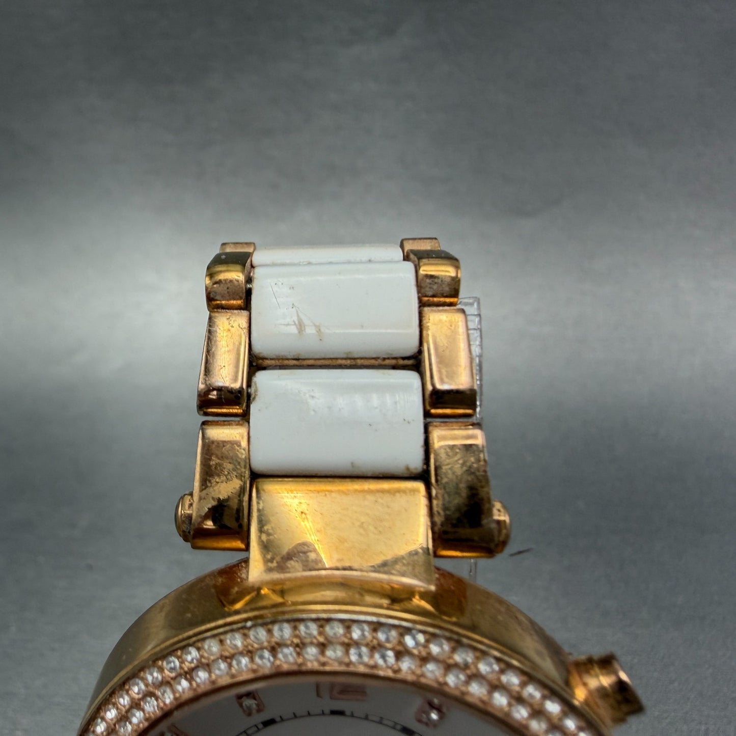 Michael Kors Parker Watch Women 39mm White Dial Rose Gold Tone Date New Battery4