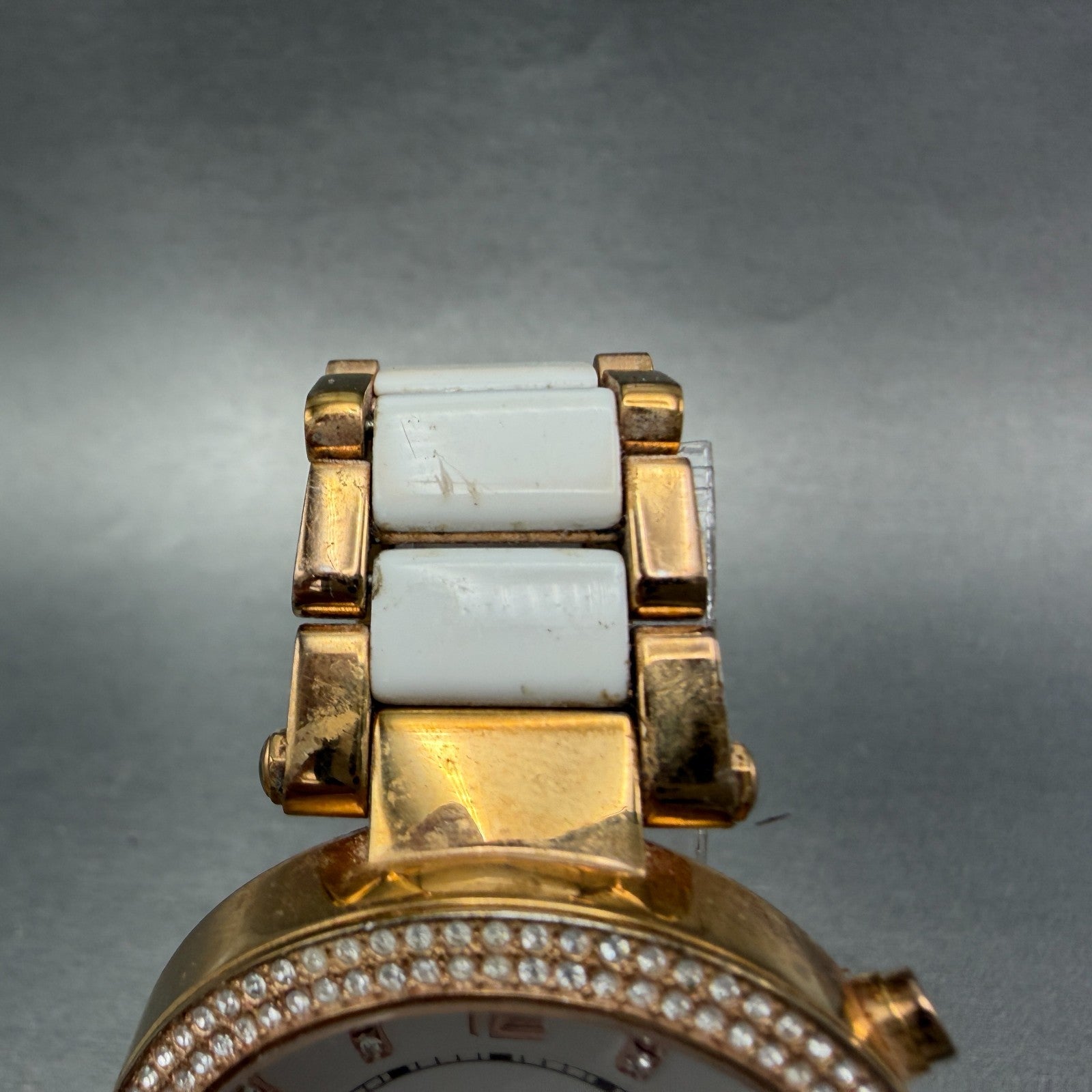 Michael Kors Parker Watch Women 39mm White Dial Rose Gold Tone Date New Battery4