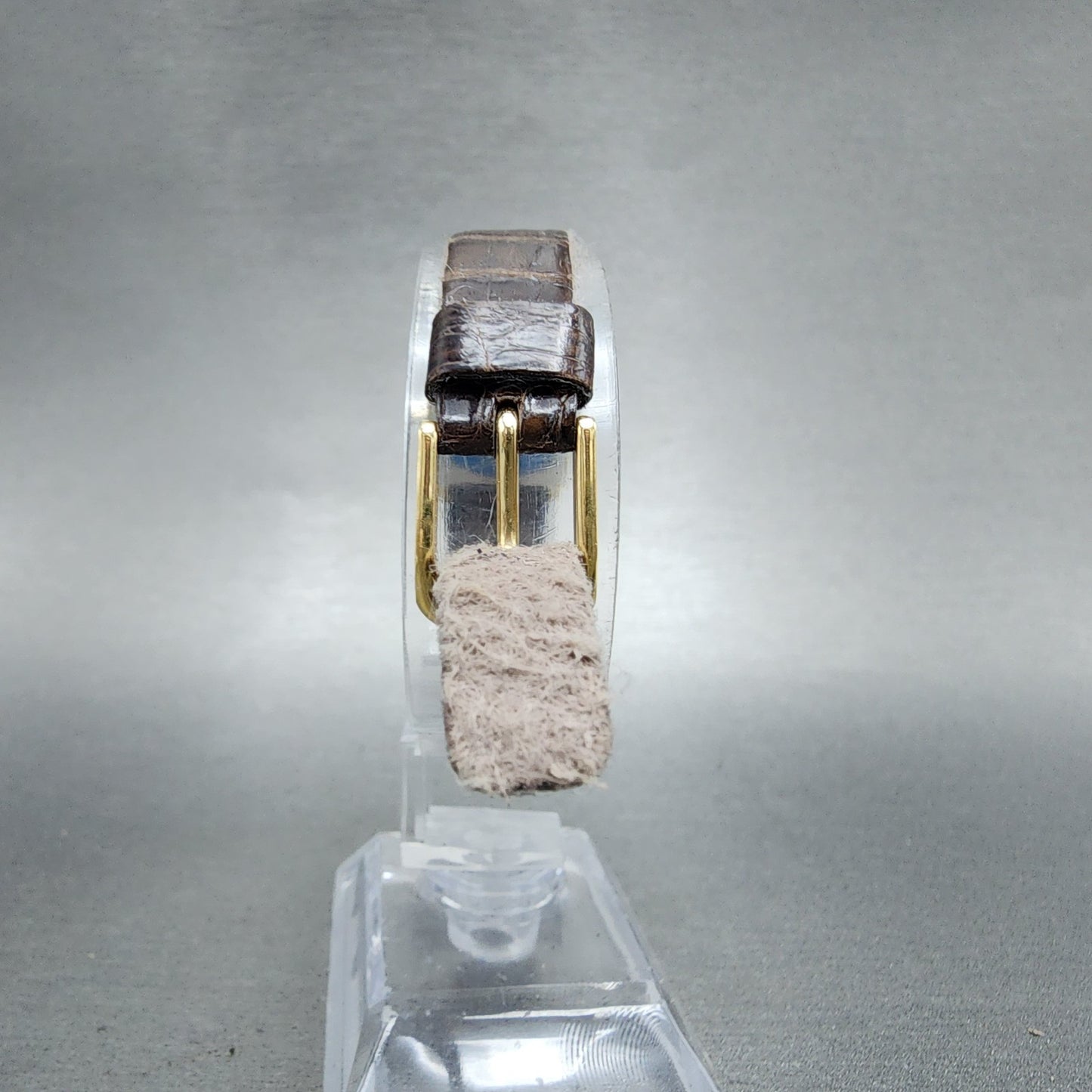 Rado Tank Watch Women 18mm Gold Dial Gold Tone Rectangle 133.9555.2 New Battery7