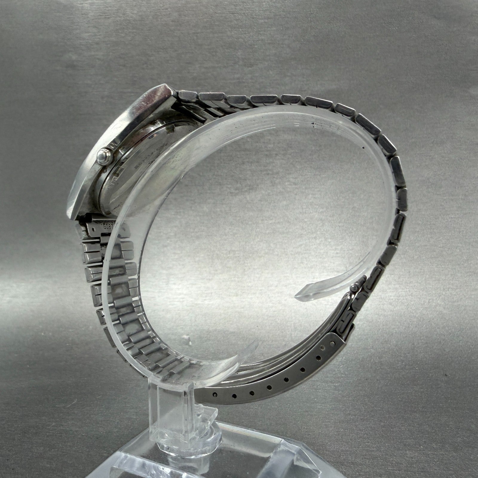 Seiko SQ Watch Men 34mm Silver Dial Silver tone Daydate 8223-5359 New Battery6