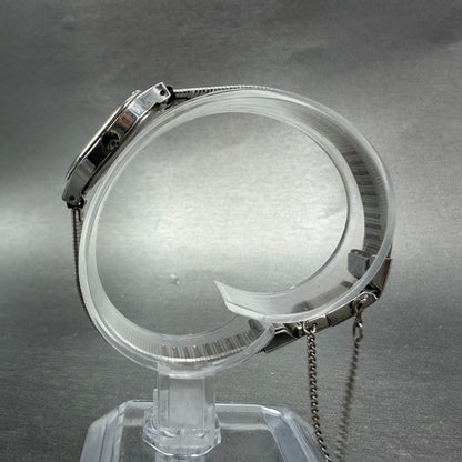 Seiko Watch Women 19mm Silver Dial Silver Tone Octagon 1400-5460 New Battery6
