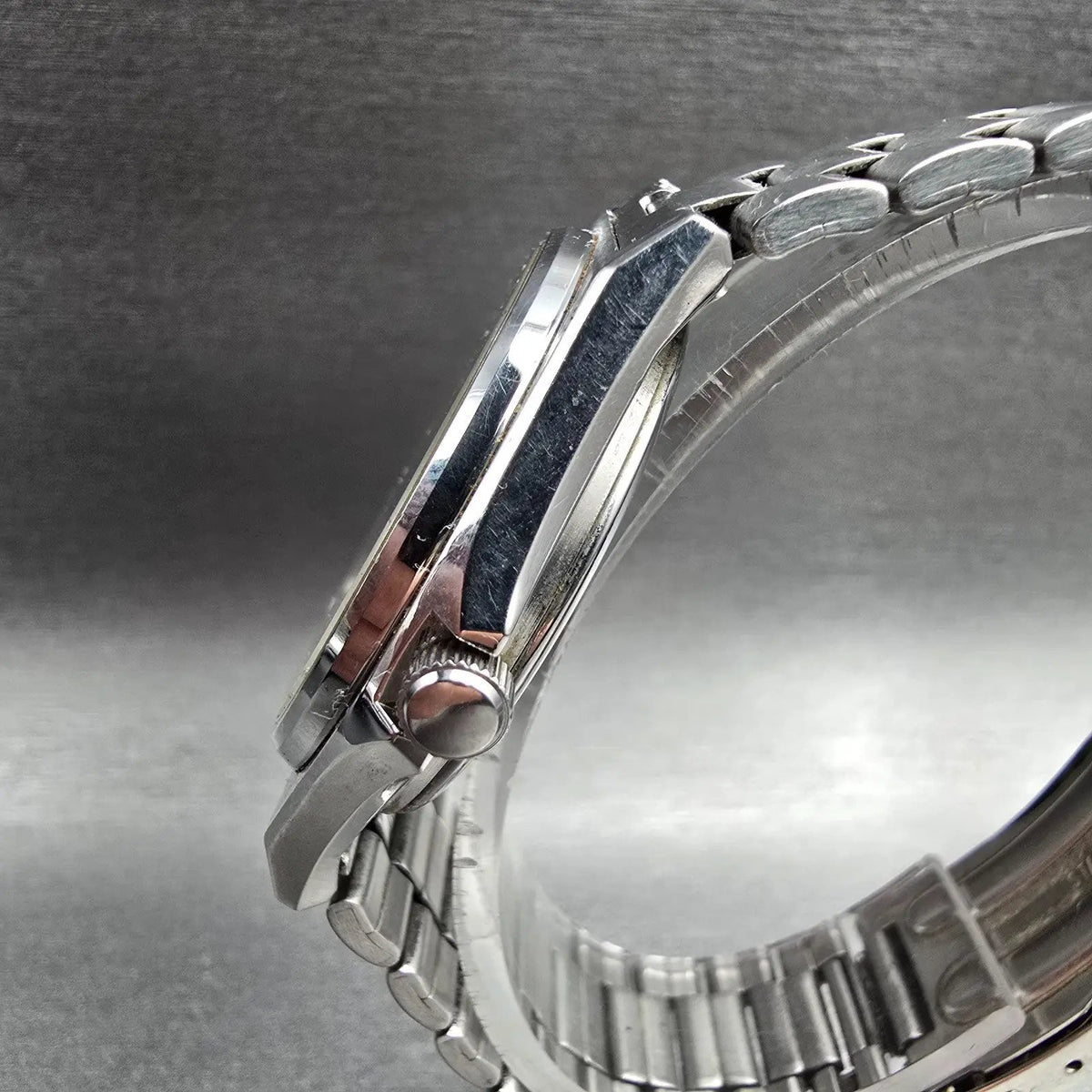 Seiko Spirit Watch Men 35mm Silver Dial Silver Tone Daydate 7N43-7180 New Batt2