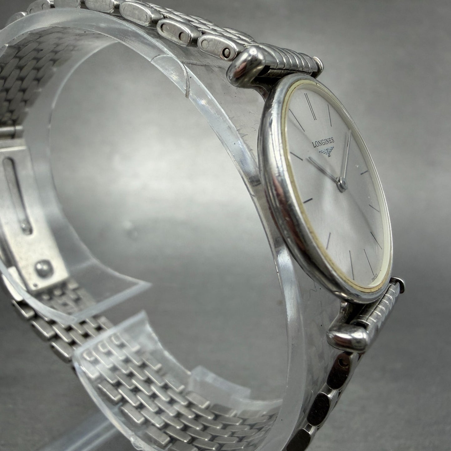 Longines La Grande Classique Watch Men 24mm Gray Dial Steel Round L4.135.4 Works3