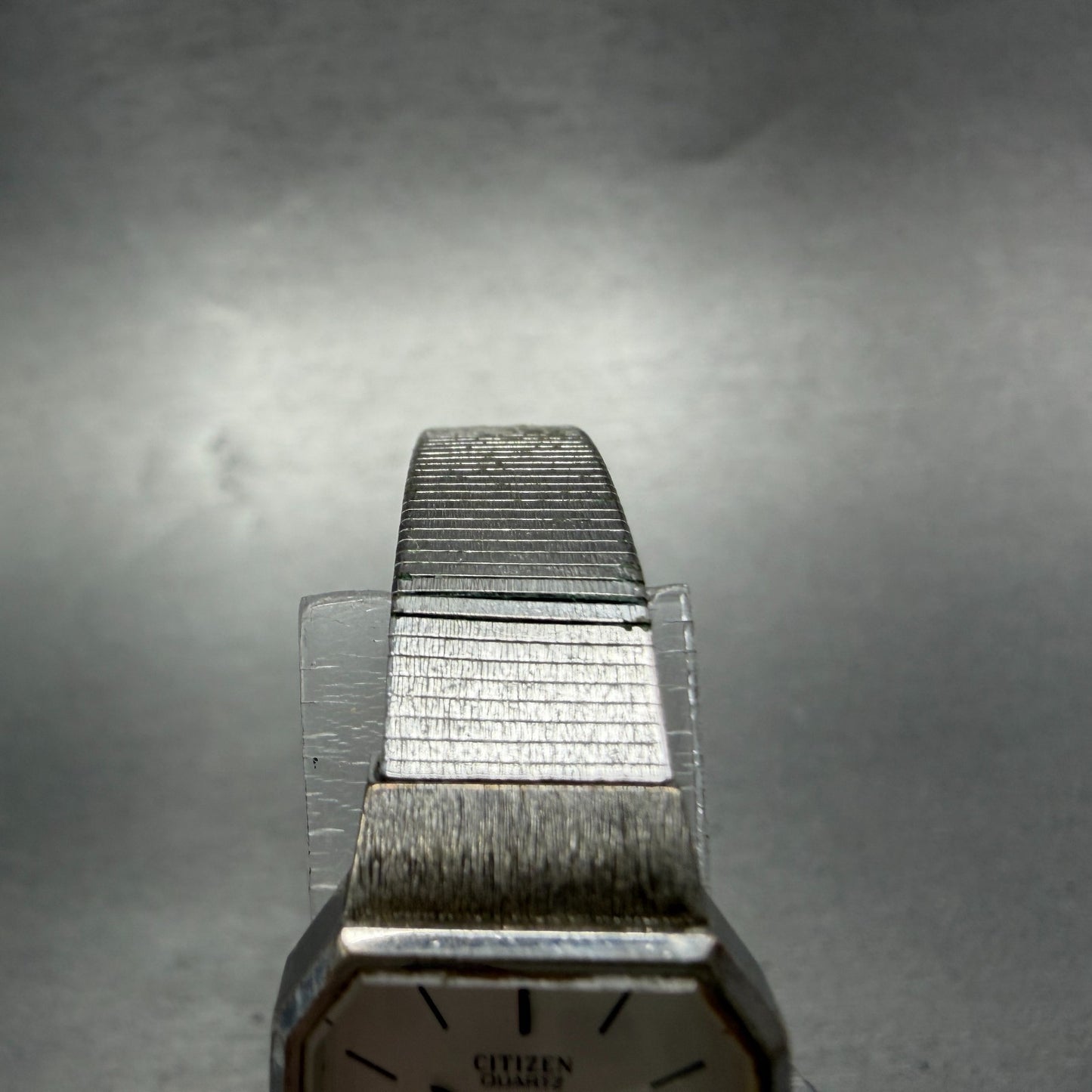 Citizen CQ Watch Women 18mm Silver Dial Silver Tone Octagon 4-102169 New Battery4