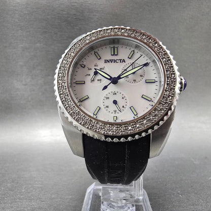 Invicta Angel Watch Women 39mm MOP Dial Silver Daydate Round 28487 New Battery5