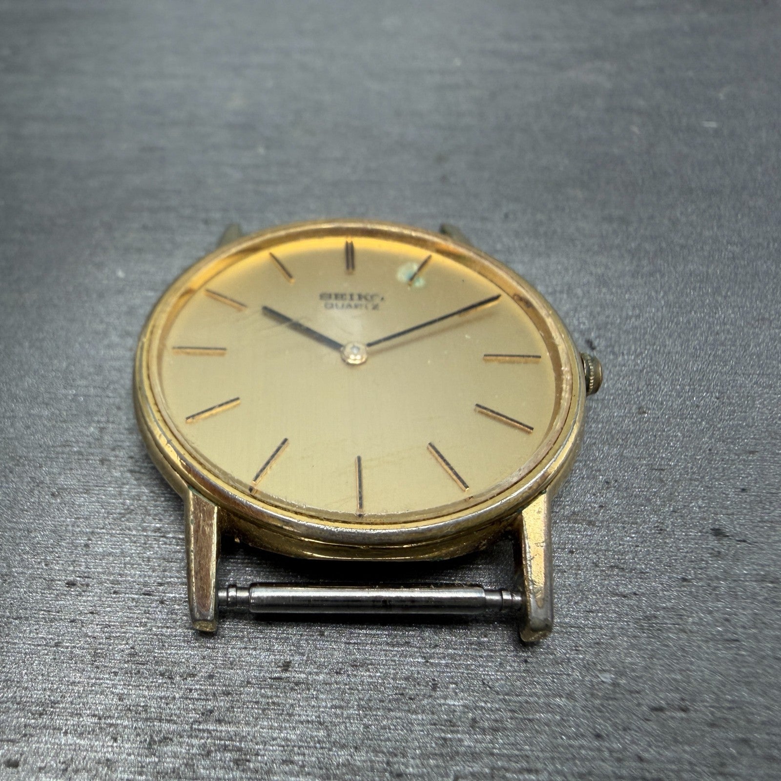 Seiko Watch Men 33mm Champagne Dial Gold Tone Round 2620-0139 PARTS Vintage3