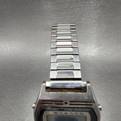 Seiko Digital Watch Men 34mm Steel Alarm Chronograph A257-5010 PARTS