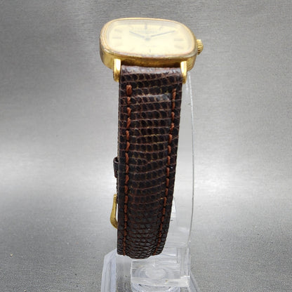 Longines Tank Watch Women 23mm Champagne Dial Gold Tone Rectangle New battery5